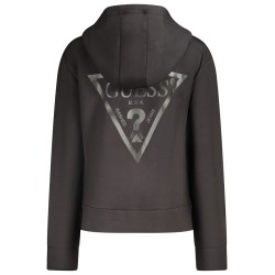 GUESS JEANS FELPA CON ZIP DONNA NERO