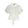 GUESS JEANS CAMICIA MANICHE CORTE DONNA BIANCO