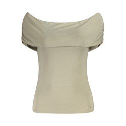 GUESS JEANS T-SHIRT MANICHE CORTE DONNA VERDE