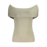 GUESS JEANS T-SHIRT MANICHE CORTE DONNA VERDE