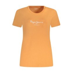 PEPE JEANS T-SHIRT MANICHE CORTE DONNA ARANCIO
