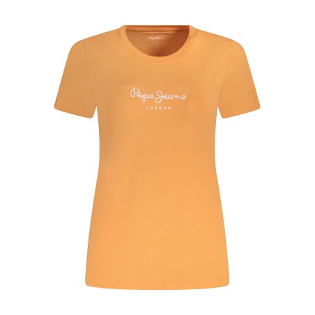 PEPE JEANS T-SHIRT MANICHE CORTE DONNA ARANCIO