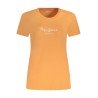 PEPE JEANS T-SHIRT MANICHE CORTE DONNA ARANCIO