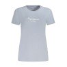 PEPE JEANS T-SHIRT MANICHE CORTE DONNA AZZURRO