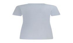 PEPE JEANS T-SHIRT MANICHE CORTE DONNA AZZURRO
