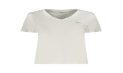 PEPE JEANS T-SHIRT MANICHE CORTE DONNA BIANCO