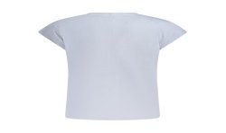 PEPE JEANS T-SHIRT MANICHE CORTE DONNA AZZURRO