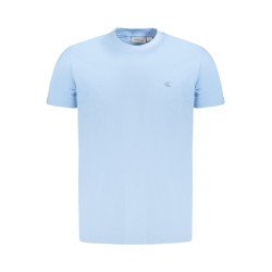 CALVIN KLEIN T-SHIRT MANICHE CORTE UOMO AZZURRO