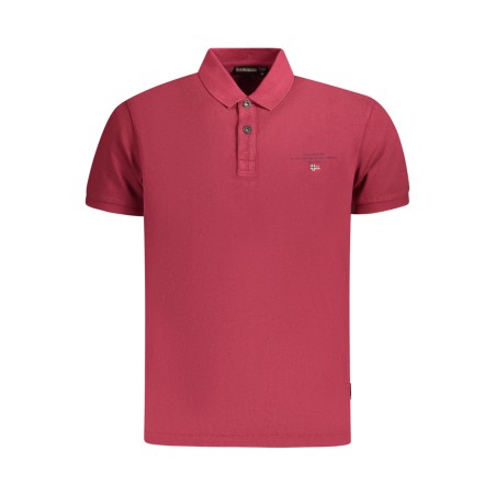 NAPAPIJRI POLO MANICHE CORTE UOMO ROSSO