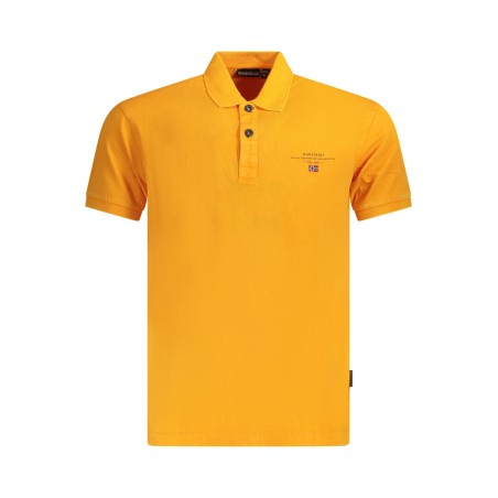 NAPAPIJRI POLO MANICHE CORTE UOMO ARANCIO