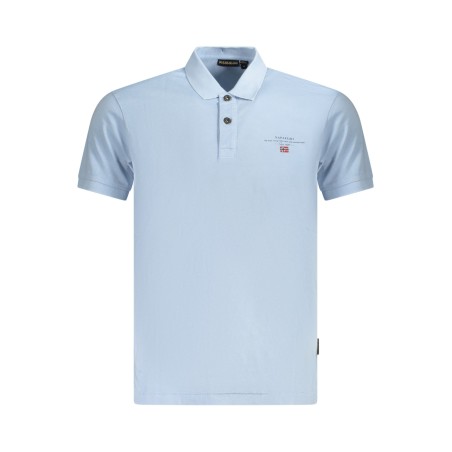 NAPAPIJRI POLO MANICHE CORTE UOMO AZZURRO