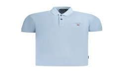NAPAPIJRI POLO MANICHE CORTE UOMO AZZURRO