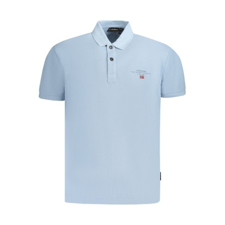 NAPAPIJRI POLO MANICHE CORTE UOMO AZZURRO