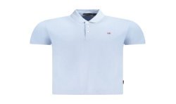 NAPAPIJRI POLO MANICHE CORTE UOMO AZZURRO