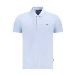 NAPAPIJRI POLO MANICHE CORTE UOMO AZZURRO