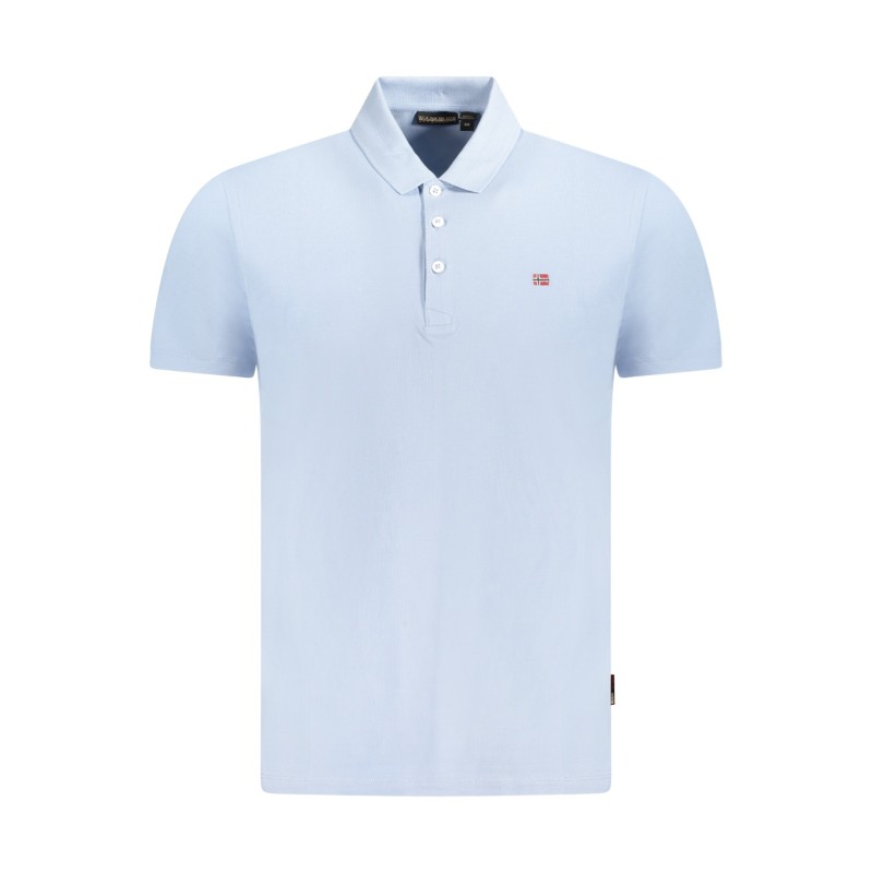 NAPAPIJRI POLO MANICHE CORTE UOMO AZZURRO