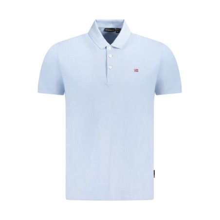 NAPAPIJRI POLO MANICHE CORTE UOMO AZZURRO