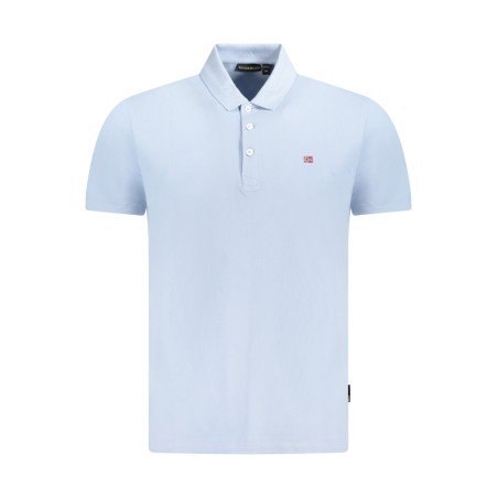 NAPAPIJRI POLO MANICHE CORTE UOMO AZZURRO