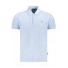 NAPAPIJRI POLO MANICHE CORTE UOMO AZZURRO