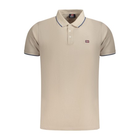 NORWAY 1963 POLO MANICHE CORTE UOMO BEIGE