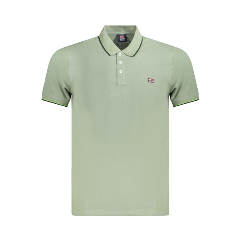 NORWAY 1963 POLO MANICHE CORTE UOMO VERDE
