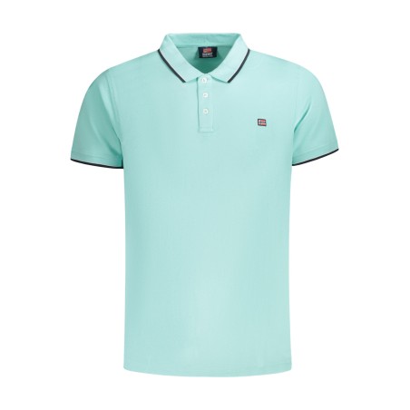 NORWAY 1963 POLO MANICHE CORTE UOMO AZZURRO