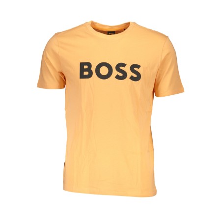 BOSS T-SHIRT MANICHE CORTE UOMO ARANCIO