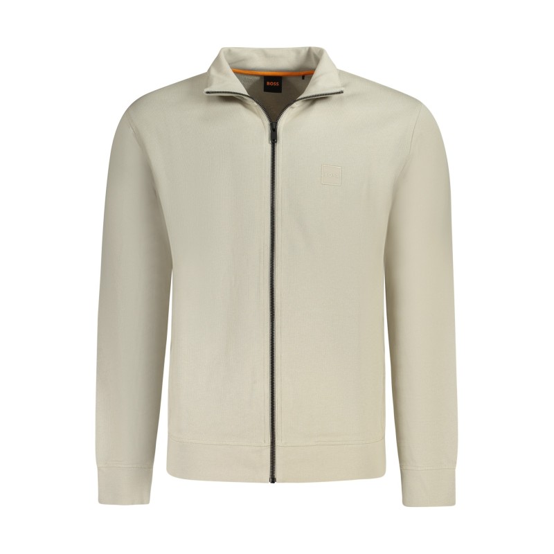 BOSS FELPA CON ZIP UOMO BEIGE BOSS FELPA CON ZIP UOMO BEIGE