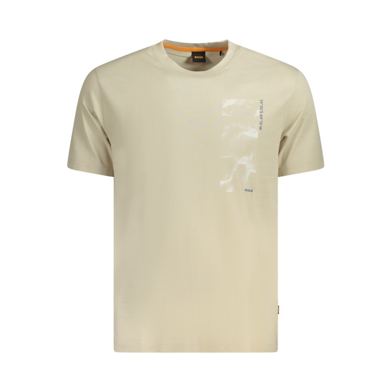 BOSS T-SHIRT MANICHE CORTE UOMO BEIGE BOSS T-SHIRT MANICHE CORTE UOMO BEIGE