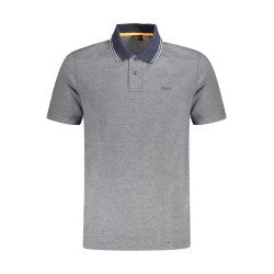 BOSS POLO MANICHE CORTE UOMO BLU