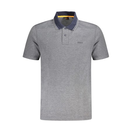 BOSS POLO MANICHE CORTE UOMO BLU