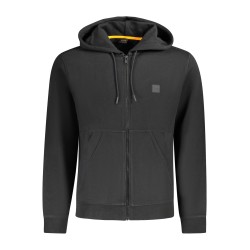 BOSS FELPA CON ZIP UOMO NERO