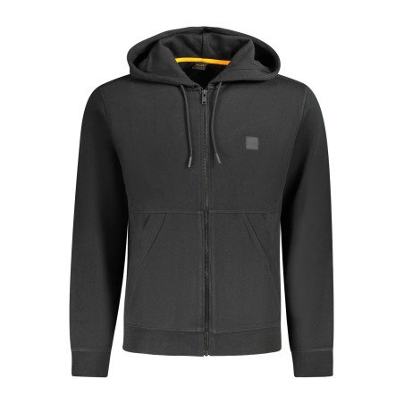BOSS FELPA CON ZIP UOMO NERO
