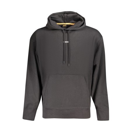 BOSS FELPA SENZA ZIP UOMO NERO