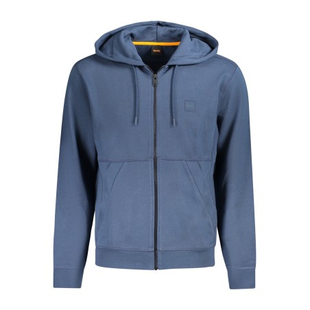 BOSS FELPA CON ZIP UOMO BLU
