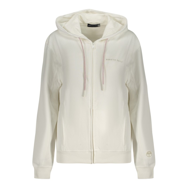NORTH SAILS FELPA CON ZIP DONNA BIANCO NORTH SAILS FELPA CON ZIP DONNA BIANCO
