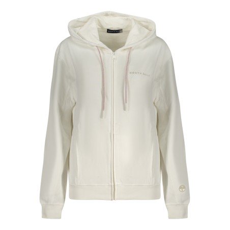 NORTH SAILS FELPA CON ZIP DONNA BIANCO