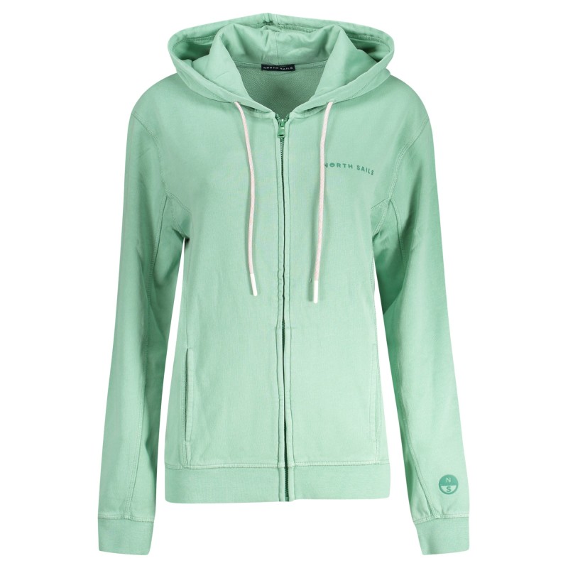 NORTH SAILS FELPA CON ZIP DONNA VERDE NORTH SAILS FELPA CON ZIP DONNA VERDE