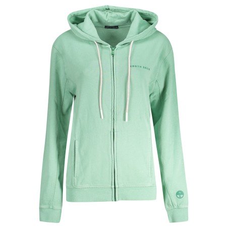 NORTH SAILS FELPA CON ZIP DONNA VERDE