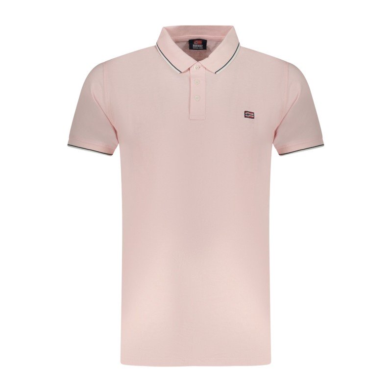 NORWAY 1963 POLO MANICHE CORTE UOMO ROSA
