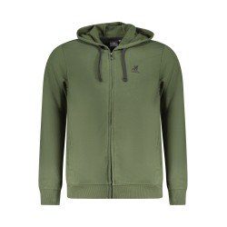 U.S. GRAND POLO FELPA CON ZIP UOMO VERDE