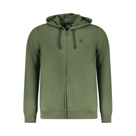 U.S. GRAND POLO FELPA CON ZIP UOMO VERDE