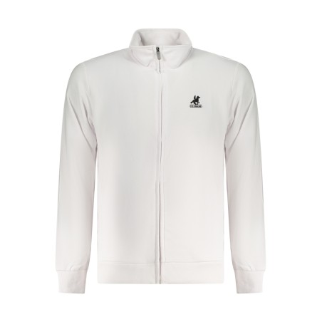 U.S. GRAND POLO FELPA CON ZIP UOMO BIANCO