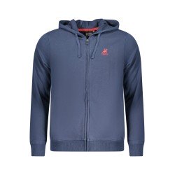 U.S. GRAND POLO FELPA CON ZIP UOMO BLU