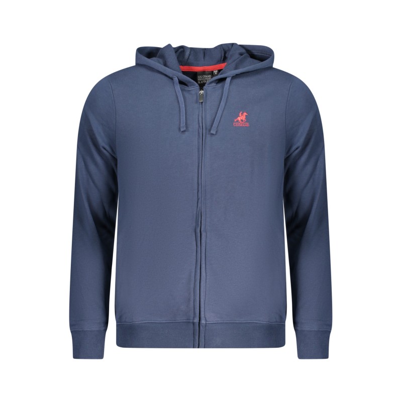 U.S. GRAND POLO FELPA CON ZIP UOMO BLU U.S. GRAND POLO FELPA CON ZIP UOMO BLU