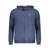 U.S. GRAND POLO FELPA CON ZIP UOMO BLU