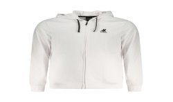 U.S. GRAND POLO FELPA CON ZIP UOMO BIANCO