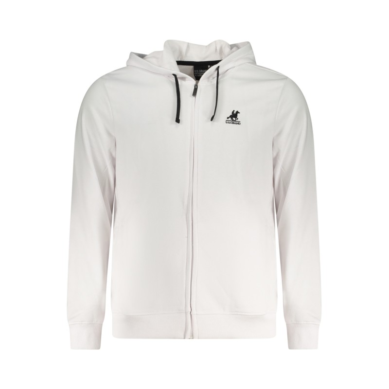 U.S. GRAND POLO FELPA CON ZIP UOMO BIANCO U.S. GRAND POLO FELPA CON ZIP UOMO BIANCO
