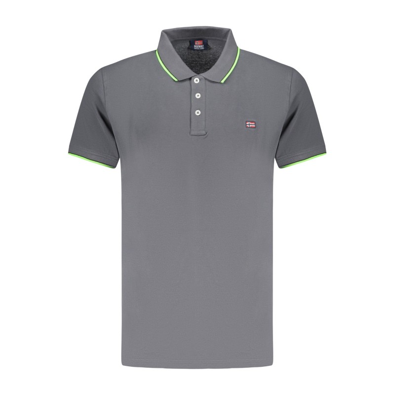 NORWAY 1963 POLO MANICHE CORTE UOMO GRIGIO NORWAY 1963 POLO MANICHE CORTE UOMO GRIGIO