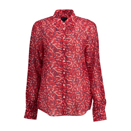 GANT CAMICIA MANICHE LUNGHE DONNA ROSSO